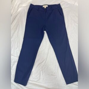 Michael By Michael Kors dark blue stretch mid rise ankle pant’s trousers size 8